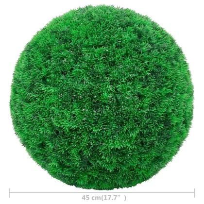 Imagem de Bolas Artificiales de Boj vidaXL Paquete de 2 de 45 cm Verde Polietileno