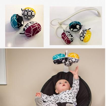 Imagem de Bolas de brinquedo de reposição para tecido cinza escuro MamaRoo Swing