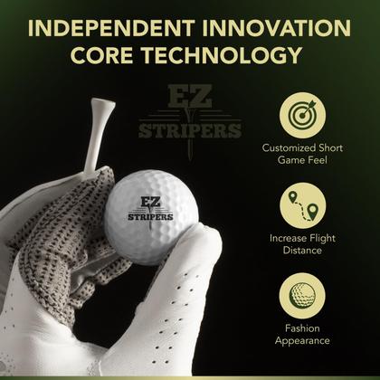 Imagem de Bolas de golfe EZ Stripers de alta durabilidade, pacote com 45