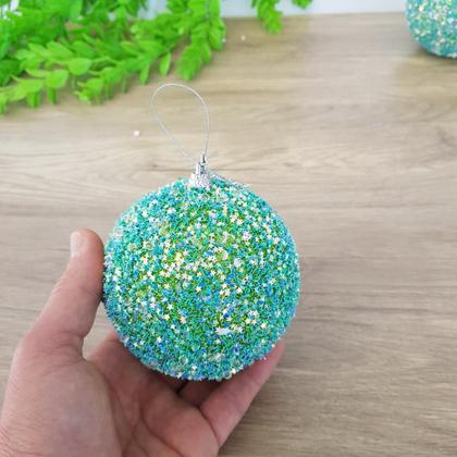 Imagem de BOLAS DE NATAL VERDE KIT COM 3 unid