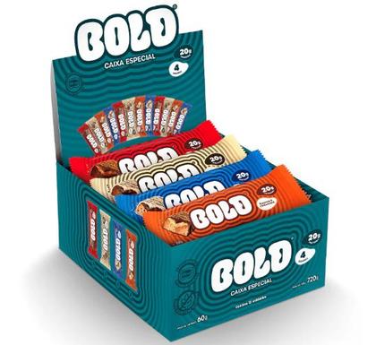 Imagem de Bold Bar Caixa Especial com 12 Unidades de 60g com 20g de Proteinas -Bold Bar