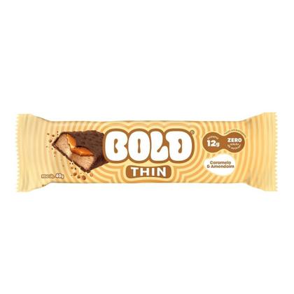 Imagem de Bold Bar Thin (40g) - Sabor: Caramelo e Amendoim