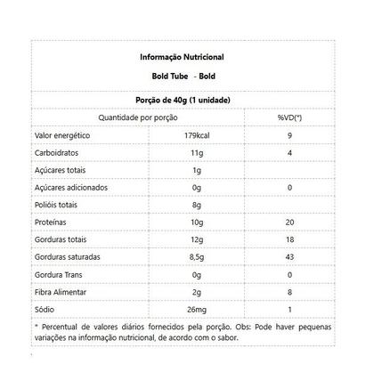 Imagem de Bold Tube (40g) - Sabor: Cookies e Cream