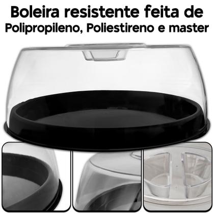 Imagem de Boleira Grande Porta Bolo e Torta Forma Suporte para Bolo com Tampa Transparente