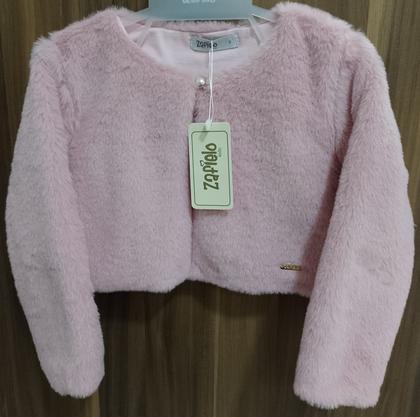 Imagem de Bolero / Casaco Luxo Pele Infantil Menina Zafielo Forro 515