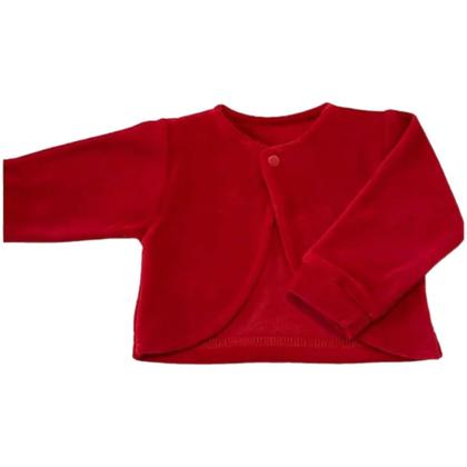 Imagem de Bolero de Plush Vermelho para Bebê Menina Mundo Nina Kids