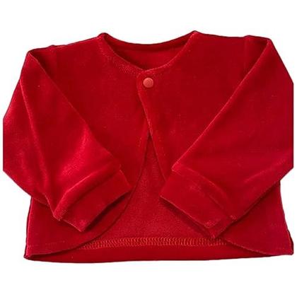 Imagem de Bolero de Plush Vermelho para Bebê Menina Mundo Nina Kids