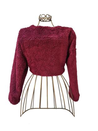 Imagem de Bolero Infantil Casaquinho Marsala Festa Casamento Luxo