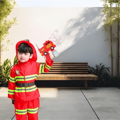 Imagem de Bolha De Sabão Brinquedo Lança Bolhas De Sabao Máquina De Bolhas Infantil Automático Criança