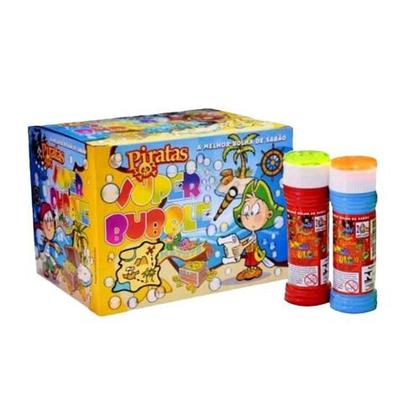 Bolha Sabão Super Bubble com Jogo Pirata Cx 24 Unid - Matoys Imagem de Bolha Sabão Super Bubble com Jogo Pirata Cx 24 Unid