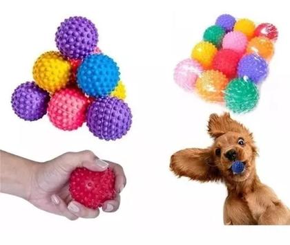 Imagem de Bolinha Anti-stress Bola C/ Cravo Fisioterapia Pets 12unid