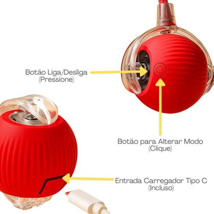 Imagem de Bolinha Inteligente de Interação para Gato e Cão Corre e Gira 3 Modos Interativos Recarregável