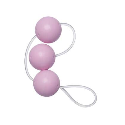 Imagem de Bolinhas de pompoar média rosa - 3 unidades 