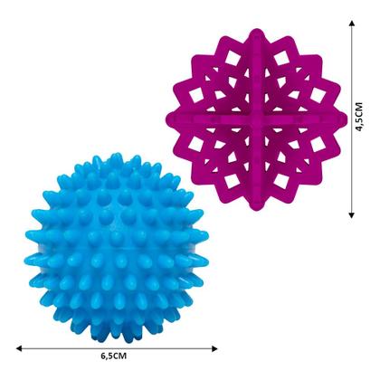 Imagem de Bolinhas Lavar Secar Roupas Esferas Lavadora Secadora 6 Pçs