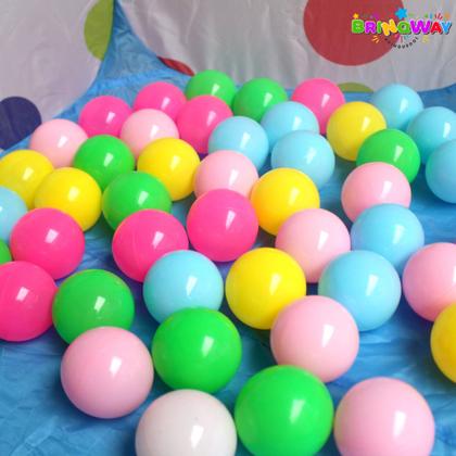 Imagem de Bolinhas para barracas e piscinas saco com 50 bolas plastica