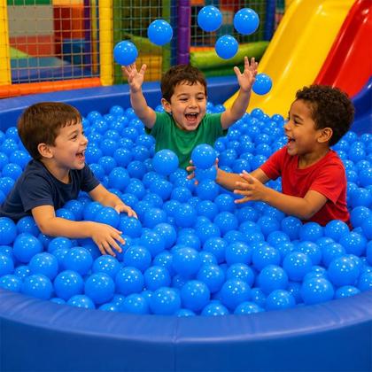 Imagem de Bolinhas Para Piscina Infantil Coloridas Alto Brilho Não Amassam 50 unidades