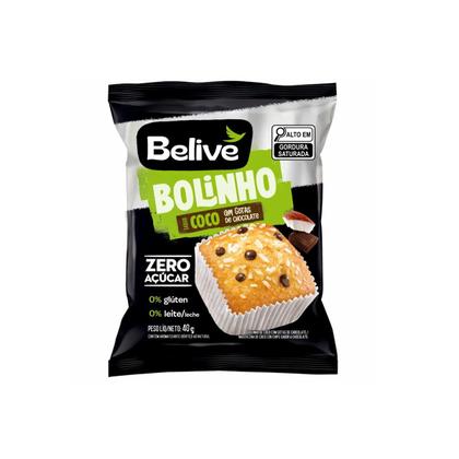 Imagem de Bolinho Coco Belive Zero Açúcar, Glúten E Lactose 10x40g