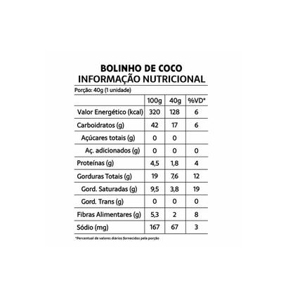 Imagem de Bolinho Coco Belive Zero Açúcar, Glúten E Lactose 10x40g