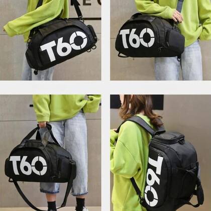 Imagem de Bolsa Academia Esportiva Mala Viagem Mochila Transversal Fitness Treino Feminina Masculina Unissex
