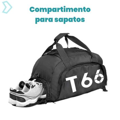 Imagem de Bolsa Academia Esportiva Mala Viagem Mochila Transversal Fitness Treino Feminina Masculina Unissex