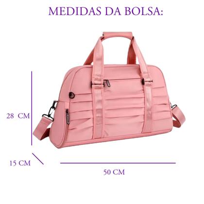 Imagem de Bolsa Academia Mochila Esportiva Mala Mão Bordo Espaçosa Compartimento Calçados Transversal Grande