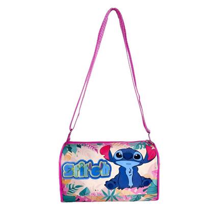 Imagem de Bolsa Alça Transversal Infantil Menina Lillo Stitch Reforçada Necessaire Carteira Juvenil Maleta Peluciada Mochila Mochilinha Viagem Escolar