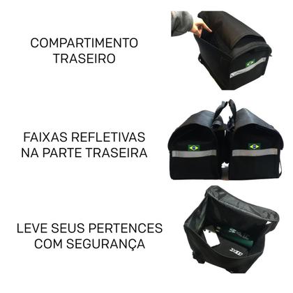 Imagem de Bolsa Alforge Lateral Moto Universal Busmai Impermeável