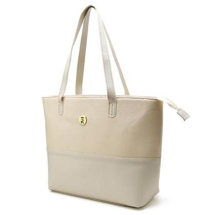 Imagem de Bolsa Baú Feminina Alça Ombro Zíper Casual Leve Dia a Dia