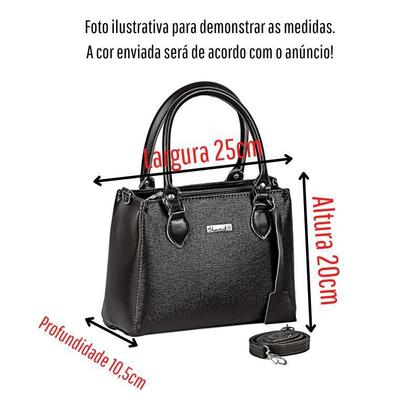 Imagem de Bolsa Baú Média Feminina + Bolsa Executiva Transversal e Alça de Mão + Carteira Bege Lançamento