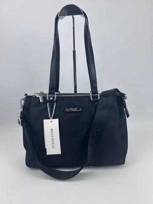 Imagem de Bolsa Bella Paulla Feminina Leve Nylon 3 Compartimentos Alça Transversal