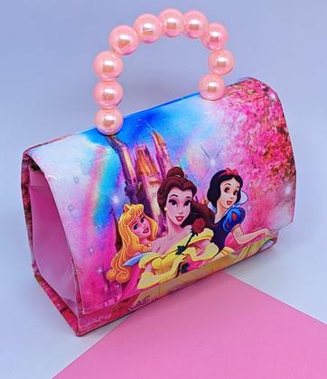 Imagem de Bolsa Bolsinha Infantil Mini Bag Pérola Alça Corrente Princesas Disney Barbie Frozen Sofia Minnie Lol Moda Blogueirinha