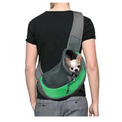 Imagem de Bolsa Canguru Cachorro Cao Gato Pet Mochila Carregador Pequeno Porte Costas Ombros Transversal Transporte Viagem Lazer Caminhada Passeio Animal de Est