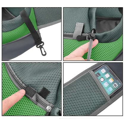 Imagem de Bolsa Canguru Cachorro Cao Gato Pet Mochila Carregador Pequeno Porte Costas Ombros Transversal Transporte Viagem Lazer Caminhada Passeio Animal de Est