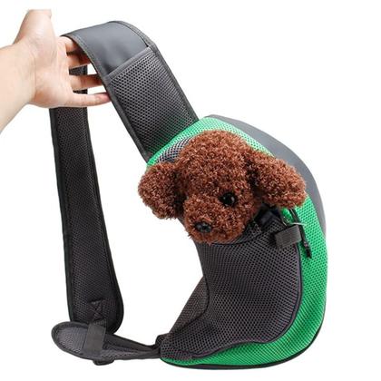 Imagem de Bolsa Canguru Cachorro Cao Gato Pet Mochila Carregador Pequeno Porte Costas Ombros Transversal Transporte Viagem Lazer Caminhada Passeio Animal de Est