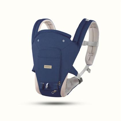 Imagem de Bolsa Canguru Ergonômico Para Bebê 12 Posições 3 Em 1 Azul Até 20Kg Transporte Seguro Viagem Passeio