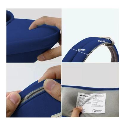 Imagem de Bolsa Canguru Ergonômico Para Bebê 12 Posições 3 Em 1 Azul Até 20Kg Transporte Seguro Viagem Passeio