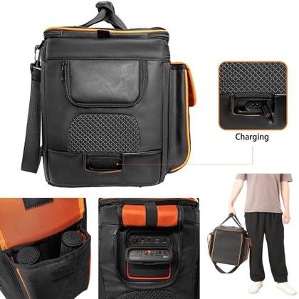 Imagem de Bolsa Capa Protetora Compatível com JBL Partybox Encore 2  Case com Alça de Mão, Ombro e Diversos Compartimentos  Brcshop