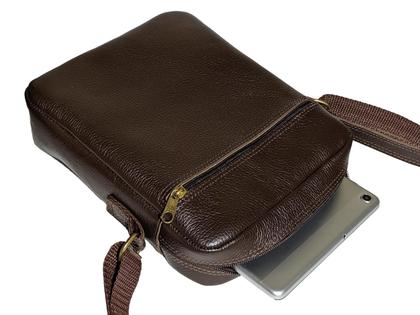 Imagem de Bolsa Capanga Masculina Necessaire Transversal Em Couro