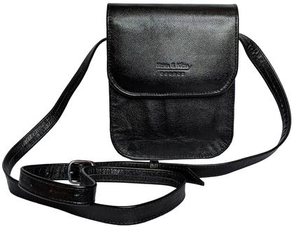 Imagem de Bolsa Capanga Transversal Carteiro Masculina de Couro
