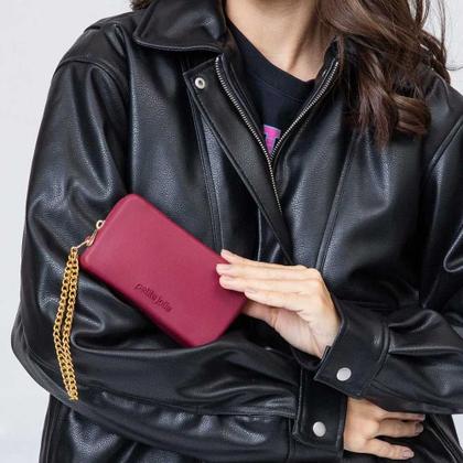 Imagem de Bolsa Carteira Feminina Parker Merlot Petite Jolie PJ20300