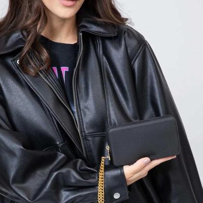 Imagem de Bolsa Carteira Feminina Parker Preto Petite Jolie PJ20300