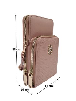 Imagem de Bolsa carteira feminina porta celular transversal tiracolo