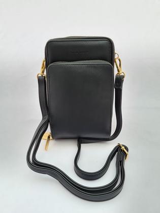 Imagem de Bolsa Carteira Feminina Transversal Alça Tiracolo Luxo Cluth Festa com Porta Cartão e Celular 3 Divisórias Bella Paulla