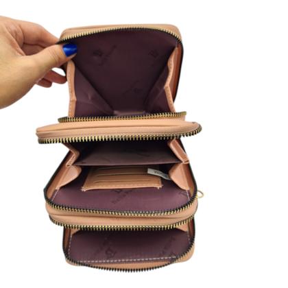 Imagem de Bolsa Carteira Feminina Transversal Alça Tiracolo Luxo Cluth Festa com Porta Cartão e Celular 3 Divisórias Bella Paulla