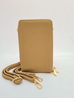 Imagem de Bolsa Carteira Feminina Transversal Alça Tiracolo Luxo Cluth Festa com Porta Cartão e Celular 3 Divisórias Bella Paulla