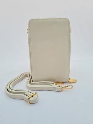 Imagem de Bolsa Carteira Feminina Transversal Alça Tiracolo Luxo Cluth Festa com Porta Cartão e Celular 3 Divisórias Bella Paulla