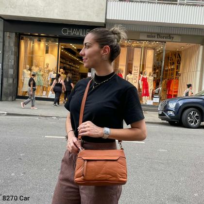 Imagem de Bolsa Carteira Feminina Transversal Porta Celular com Divisões 8270