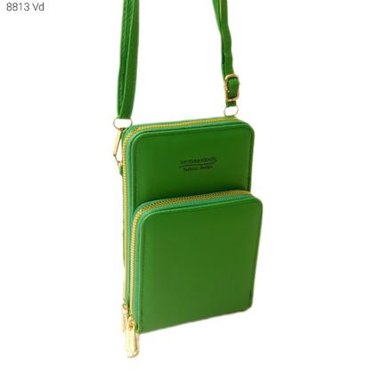 Imagem de Bolsa Carteira Feminina Transversal Porta Celular com Divisões 8813