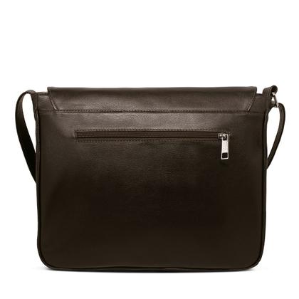 Imagem de Bolsa Carteiro de Couro Renné - Marrom Café