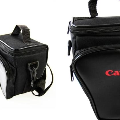 Imagem de Bolsa Case Canon Fotográfica Para Câmera DSLR Lente e Bolso Acessórios